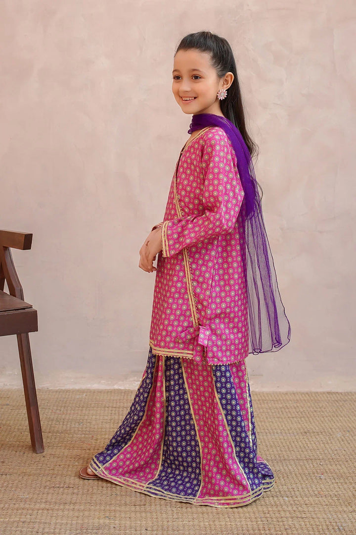 Ochre Girls Pret Printed Swiss Lawn 3 Piece Suit INDP-26 - Summer Collection