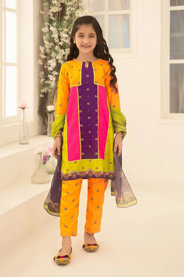 Ochre RTW Printed Girls 3 Piece Herringbone  COR-111 - Summer Collection