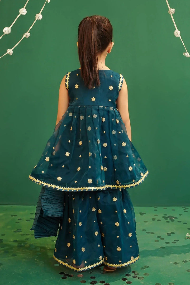 Ochre Girls Pret Embroidered Organza 3 Piece Suit INCF-20 - Summer Collection