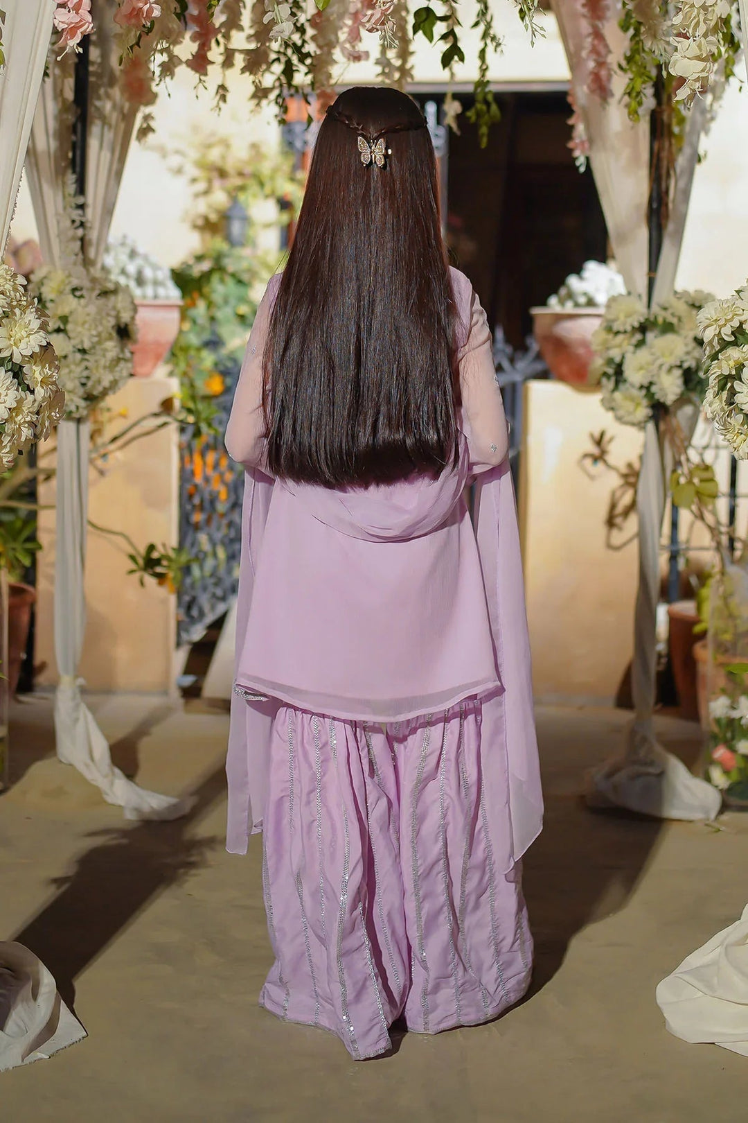 Ochre Girls Pret Embroidered Chiffon 3 Piece Suit EM-51 - Summer Collection