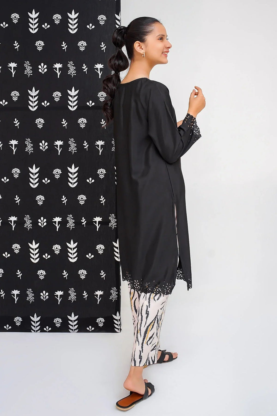 Ochre RTW Embroidered Girls 2 Piece Silk Cut Work OFW-FC-15 - Winter Collection