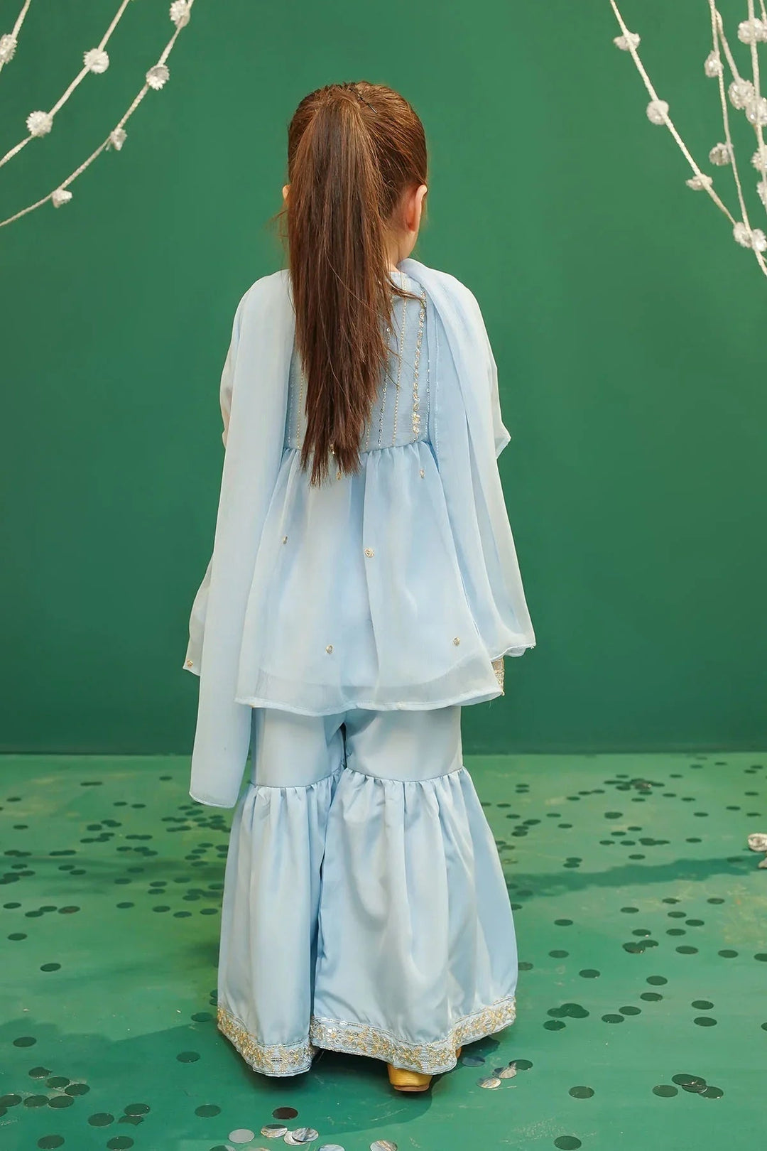 Ochre Girls Pret Embroidered Chiffon 3 Piece Suit INCF-16 - Summer Collection