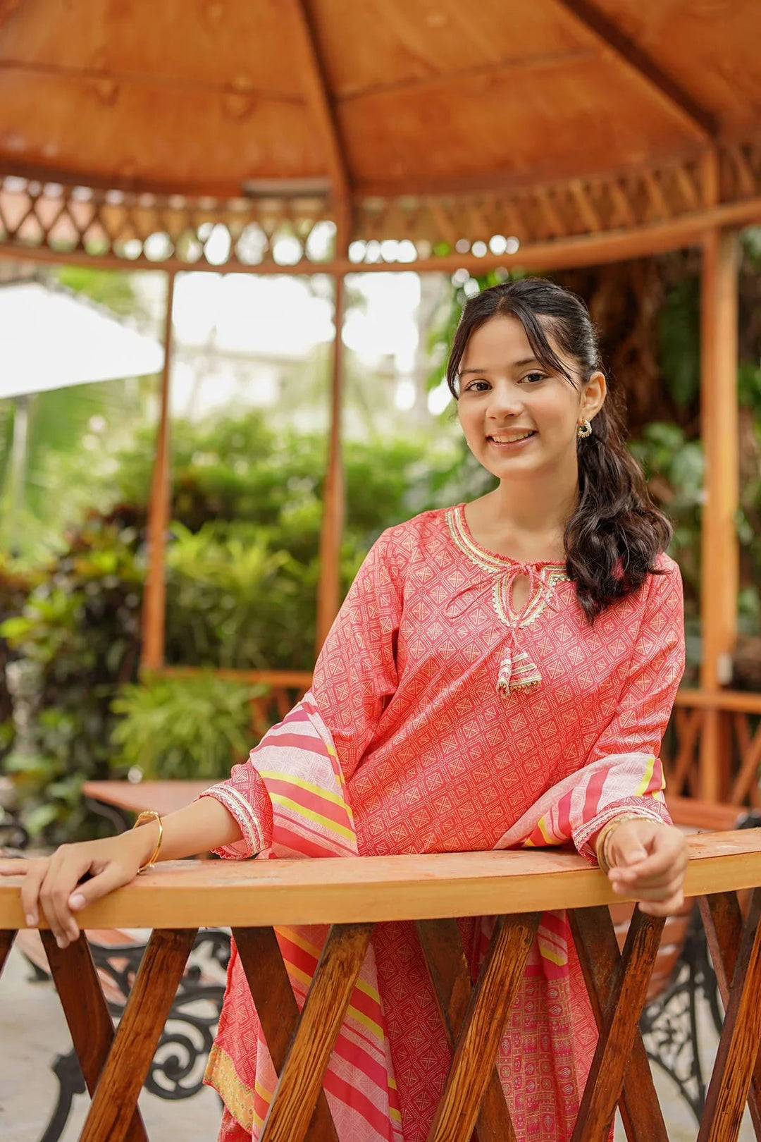 Ochre RTW Printed Girls 3 Piece Herringbone  COR-118 - Summer Collection