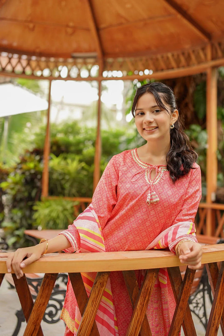 Ochre RTW Printed Girls 3 Piece Herringbone  COR-118 - Summer Collection