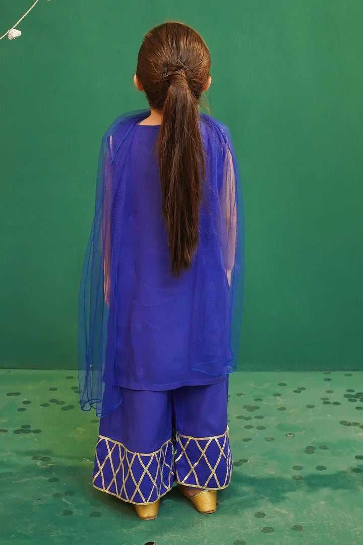 Ochre Girls Pret Embroidered Rod Silk 3 Piece Suit INCE-02 - Summer Collection