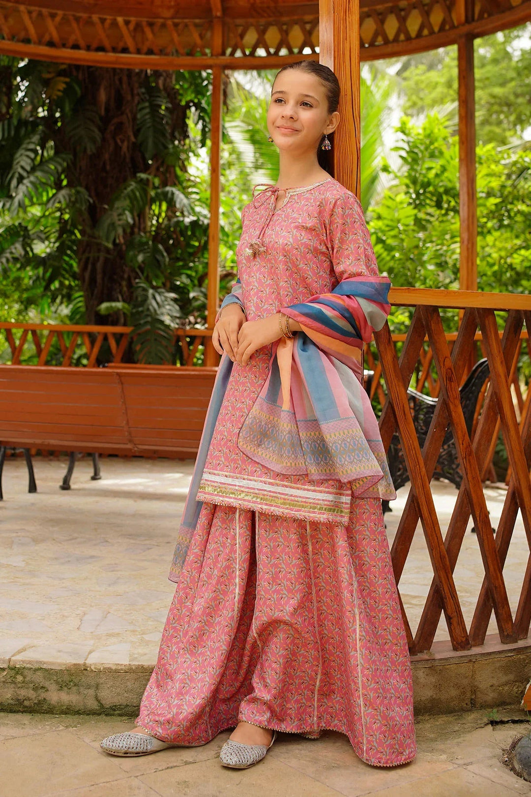 Ochre RTW Printed Girls 3 Piece Herringbone  COR-115 - Summer Collection