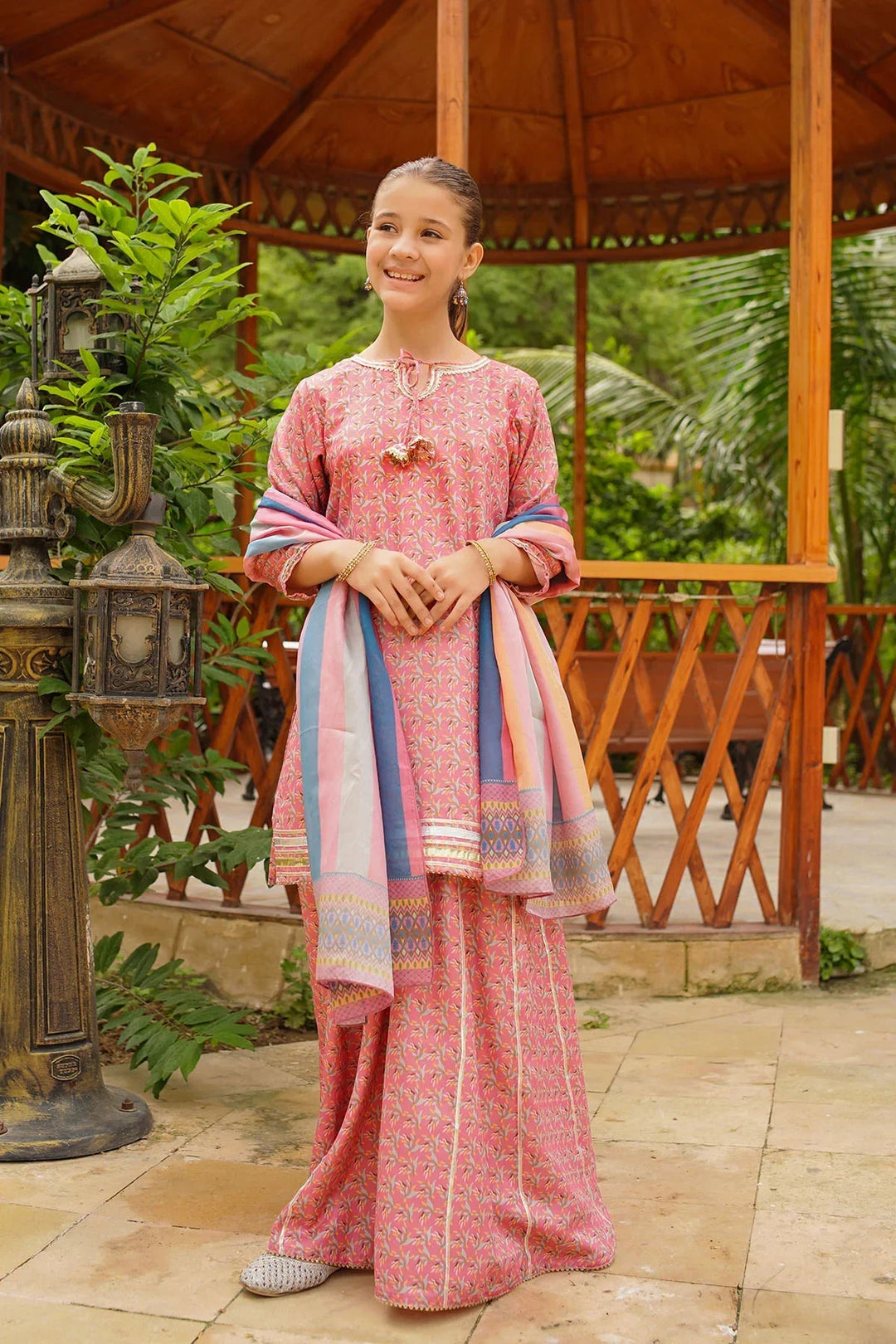 Ochre RTW Printed Girls 3 Piece Herringbone  COR-115 - Summer Collection