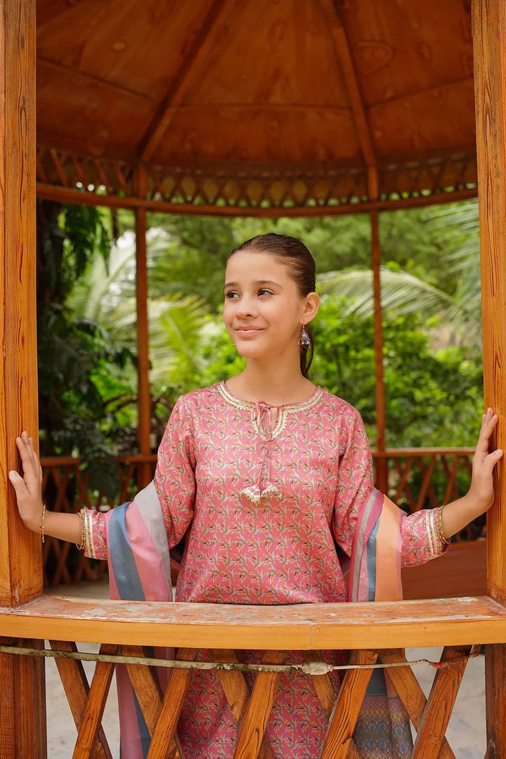 Ochre RTW Printed Girls 3 Piece Herringbone  COR-115 - Summer Collection