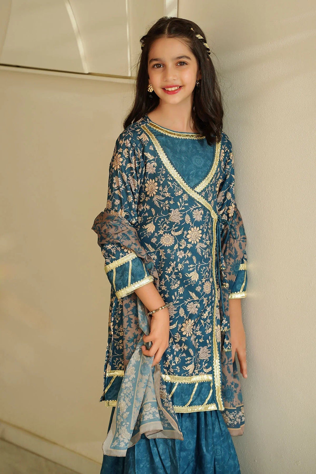 Ochre RTW Printed Girls 3 Piece Herringbone  COR-116 - Summer Collection