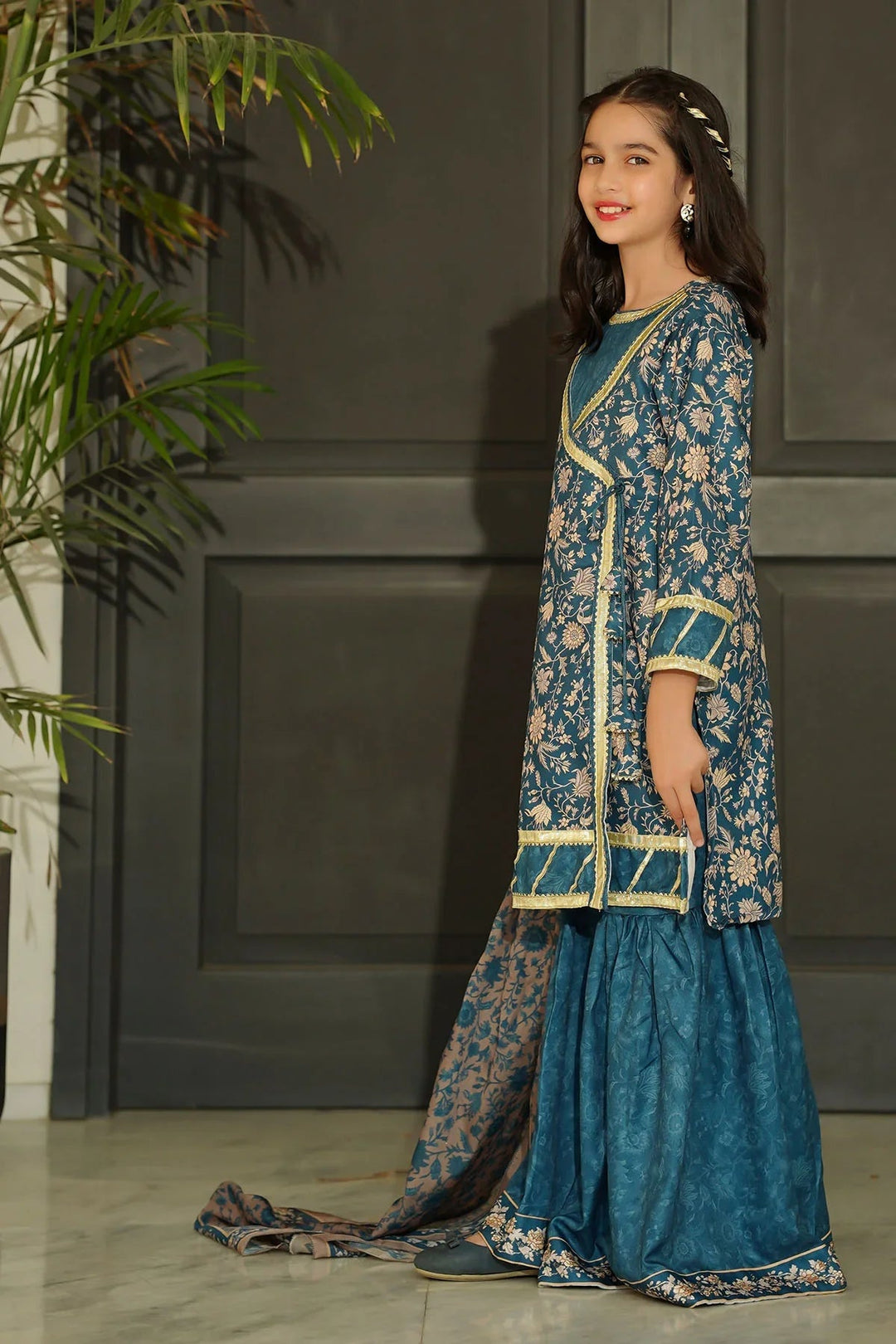 Ochre RTW Printed Girls 3 Piece Herringbone  COR-116 - Summer Collection