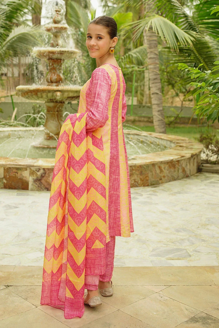 Ochre RTW Printed Girls 3 Piece Herringbone  COR-113 - Summer Collection