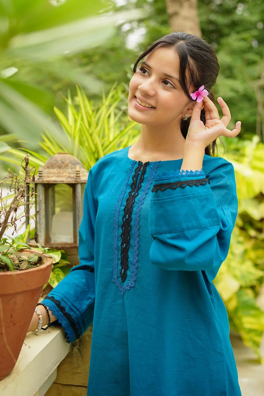 Ochre RTW Embroidered Girls 2 Piece Khaddar Embellished SC-39 - Winter Collection