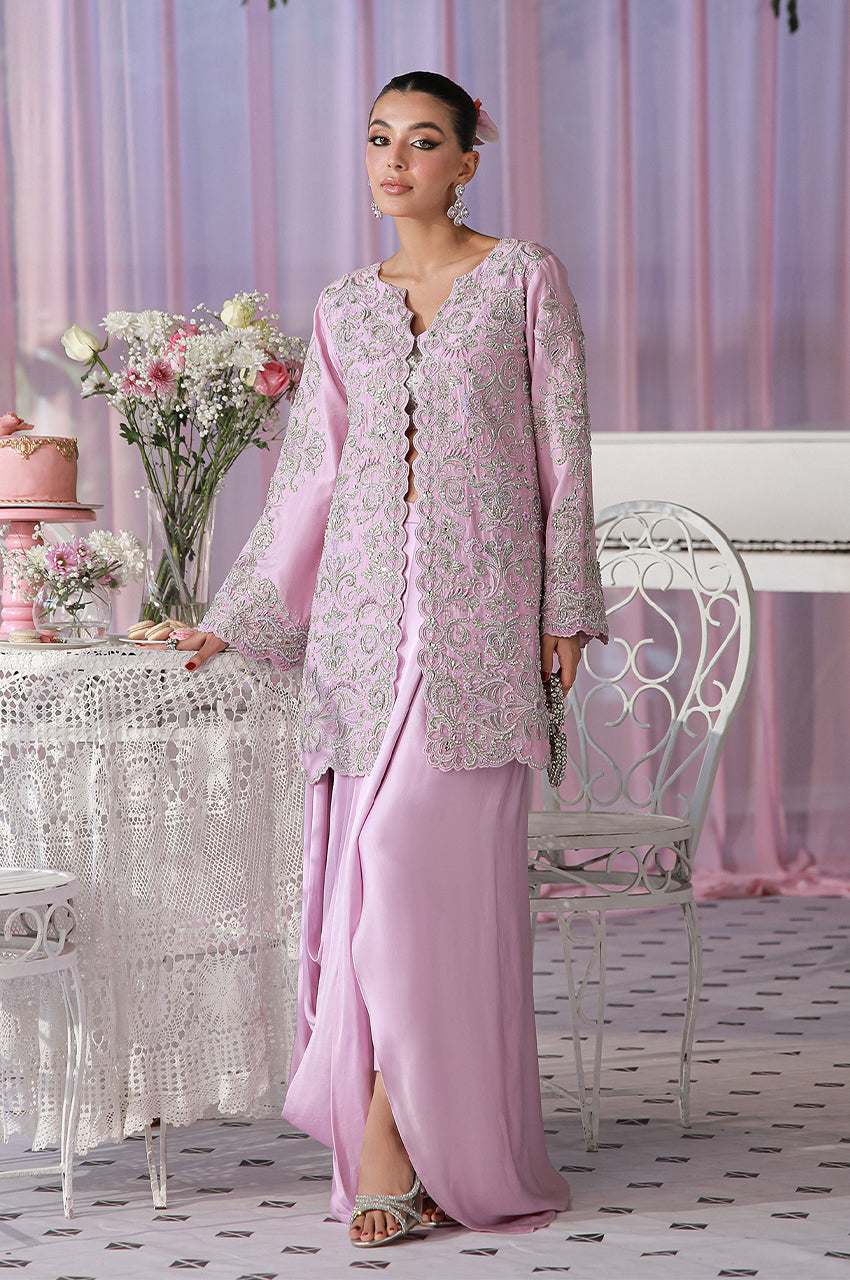 Sera From Nizka By Nida Rehan RTW Hand work Raw Silk 2 Piece Suit Maven - Festive Collection