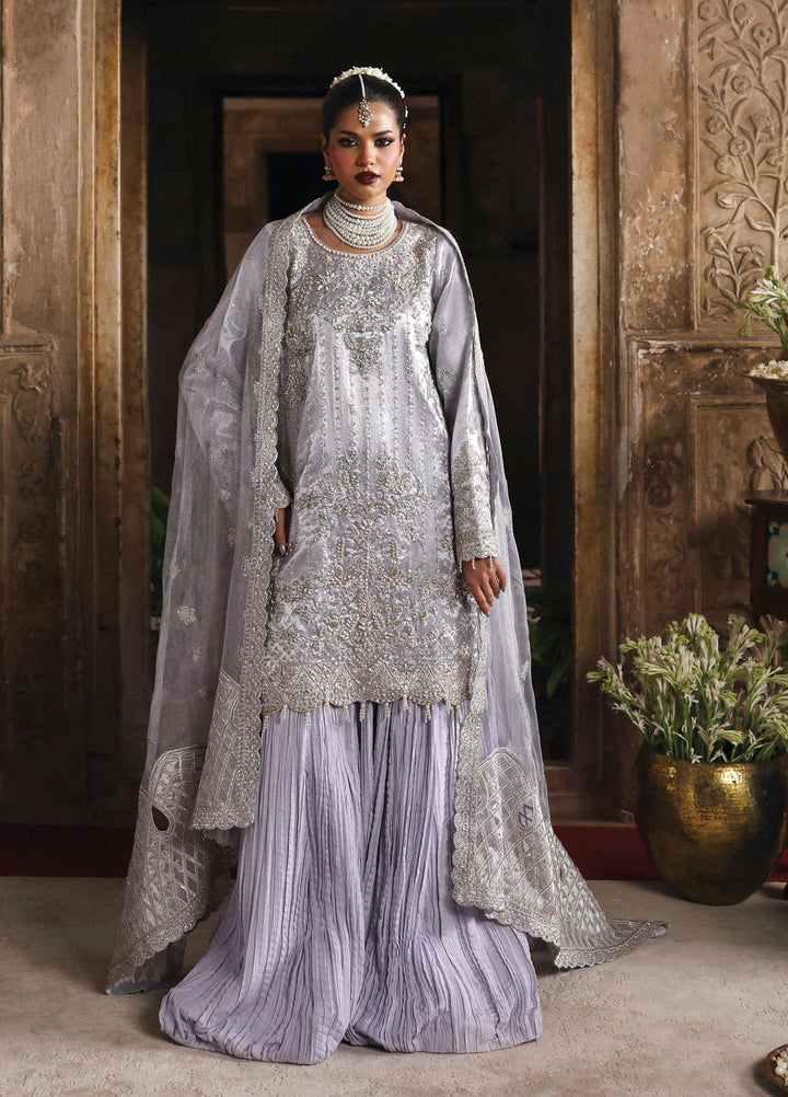 Romansiyyah by Eman Adeel Embroidered Chiffon Suits Unstitched 3 Piece EA25RLF Aabroo - Formals Collection