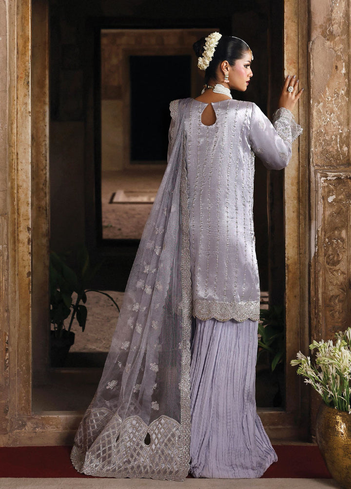 Romansiyyah by Eman Adeel Embroidered Chiffon Suits Unstitched 3 Piece EA25RLF Aabroo - Formals Collection