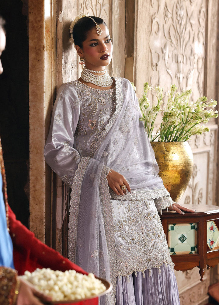 Romansiyyah by Eman Adeel Embroidered Chiffon Suits Unstitched 3 Piece EA25RLF Aabroo - Formals Collection