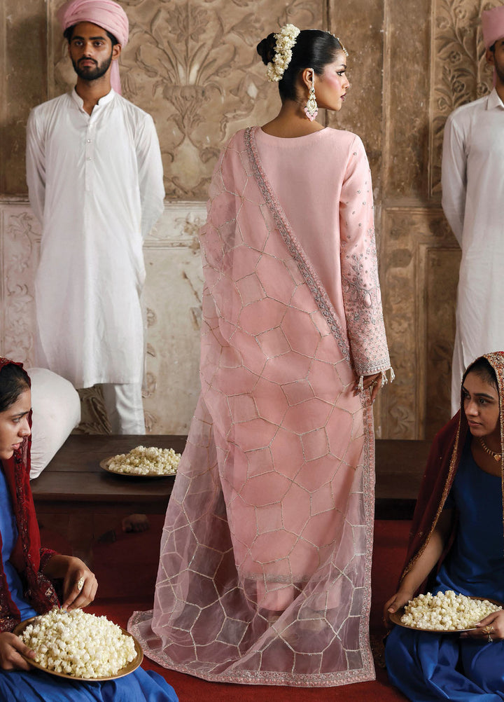 Romansiyyah by Eman Adeel Embroidered Chiffon Suits Unstitched 3 Piece EA25RLF Gul Sheen - Formals Collection