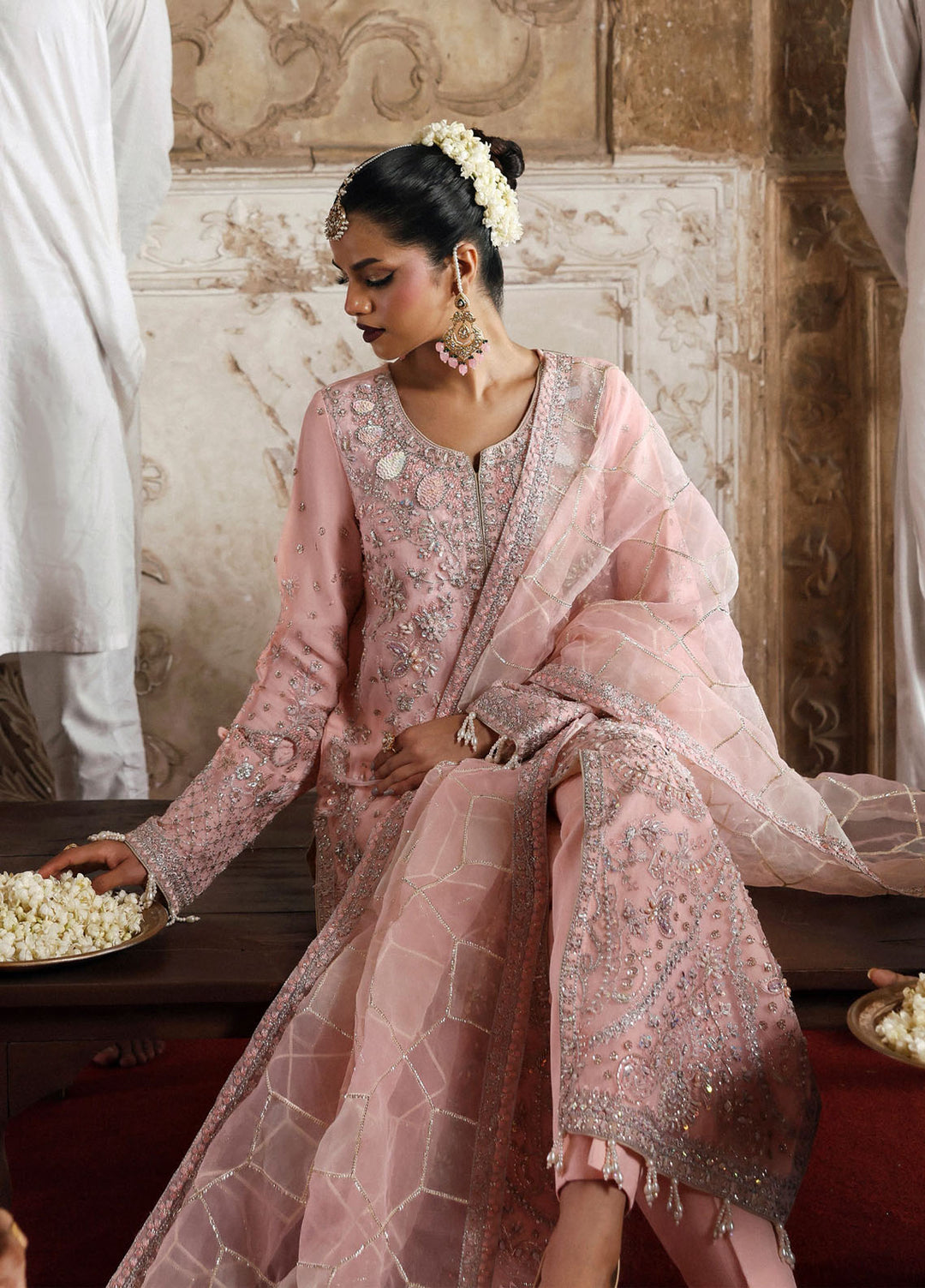 Romansiyyah by Eman Adeel Embroidered Chiffon Suits Unstitched 3 Piece EA25RLF Gul Sheen - Formals Collection