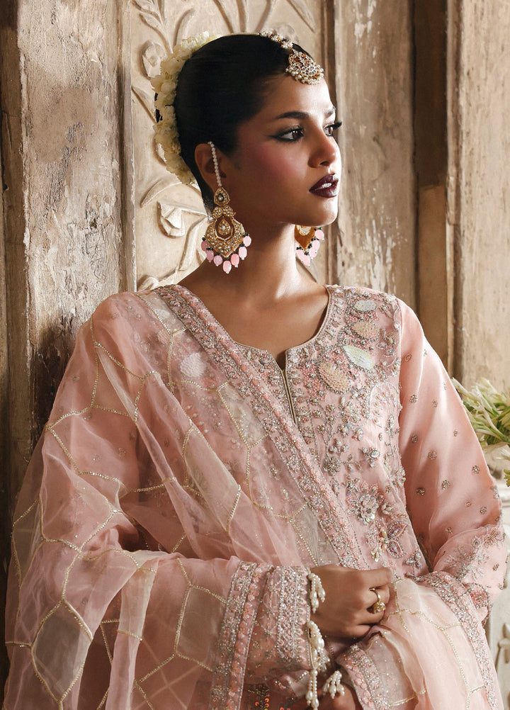 Romansiyyah by Eman Adeel Embroidered Chiffon Suits Unstitched 3 Piece EA25RLF Gul Sheen - Formals Collection