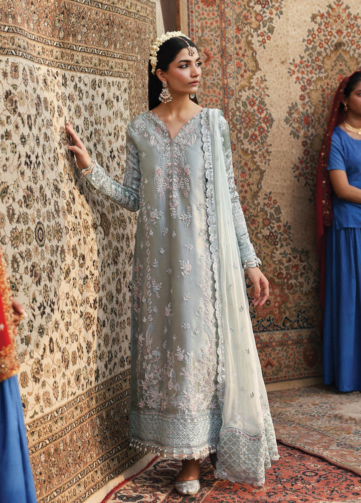 Romansiyyah by Eman Adeel Embroidered Chiffon Suits Unstitched 3 Piece EA25RLF Shabeena - Formals Collection