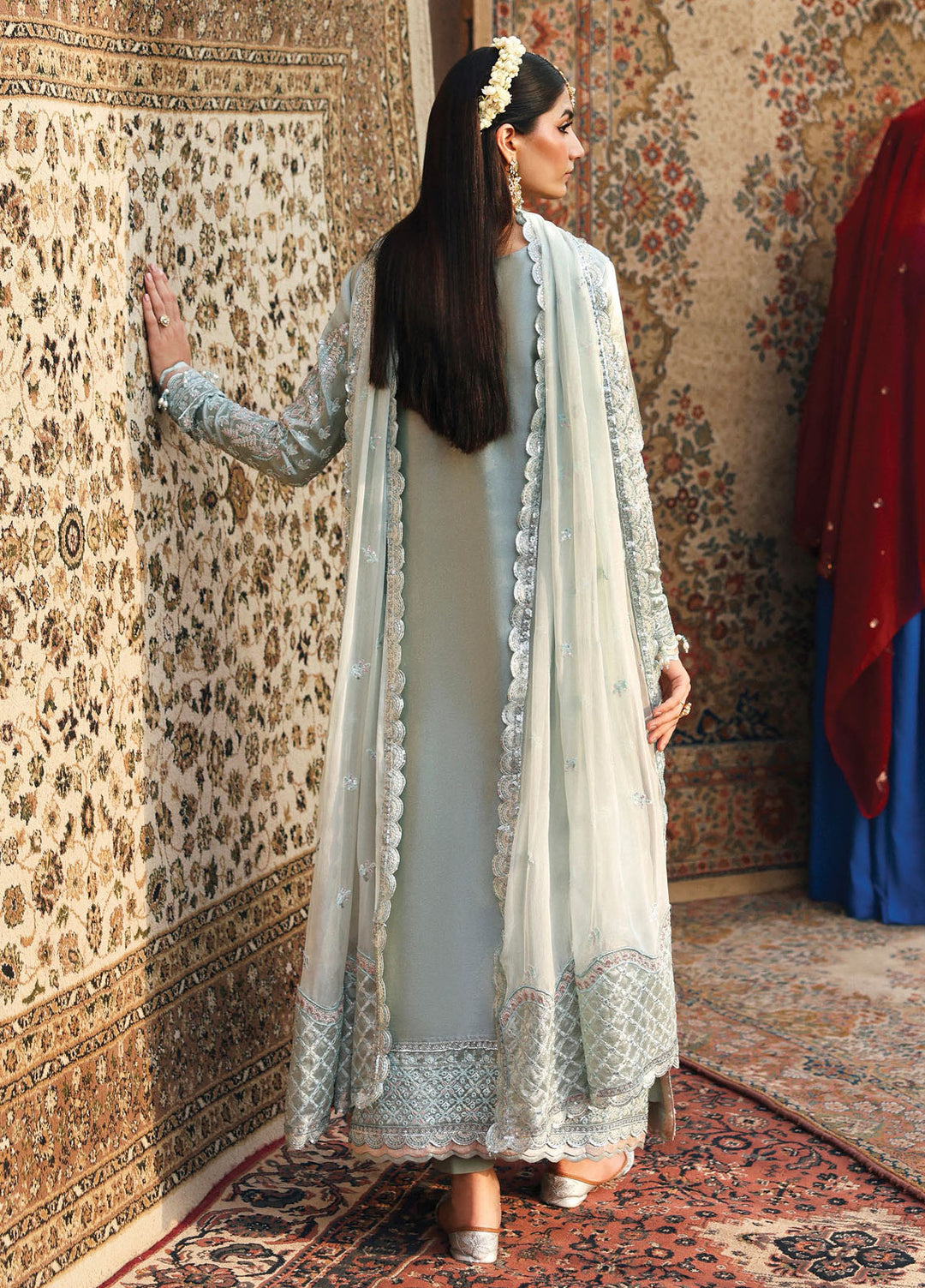 Romansiyyah by Eman Adeel Embroidered Chiffon Suits Unstitched 3 Piece EA25RLF Shabeena - Formals Collection