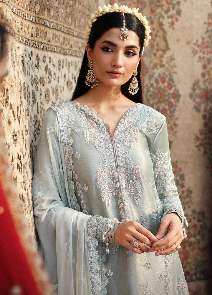 Romansiyyah by Eman Adeel Embroidered Chiffon Suits Unstitched 3 Piece EA25RLF Shabeena - Formals Collection