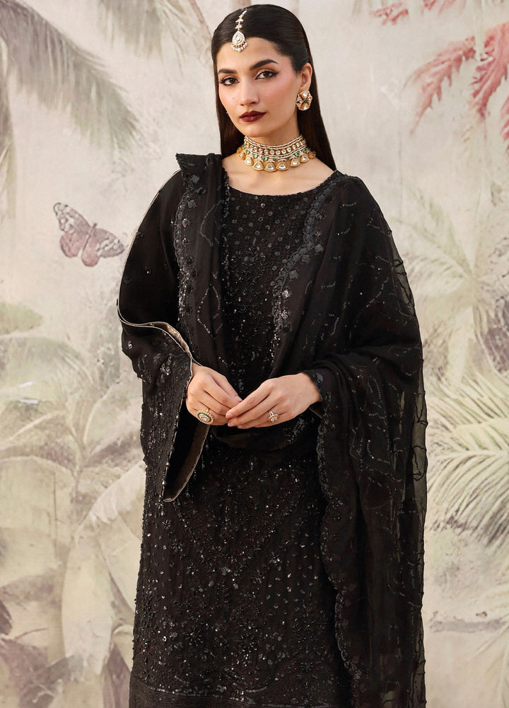 Romansiyyah by Eman Adeel Embroidered Chiffon Suits Unstitched 3 Piece EA25RLF Zareenah - Formals Collection
