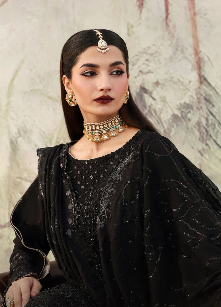 Romansiyyah by Eman Adeel Embroidered Chiffon Suits Unstitched 3 Piece EA25RLF Zareenah - Formals Collection