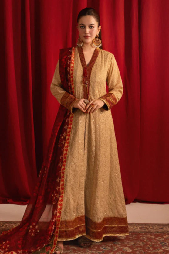 Zaaviay Ruby Charm Chikankari Suit Pret 3 Piece Festive Collection