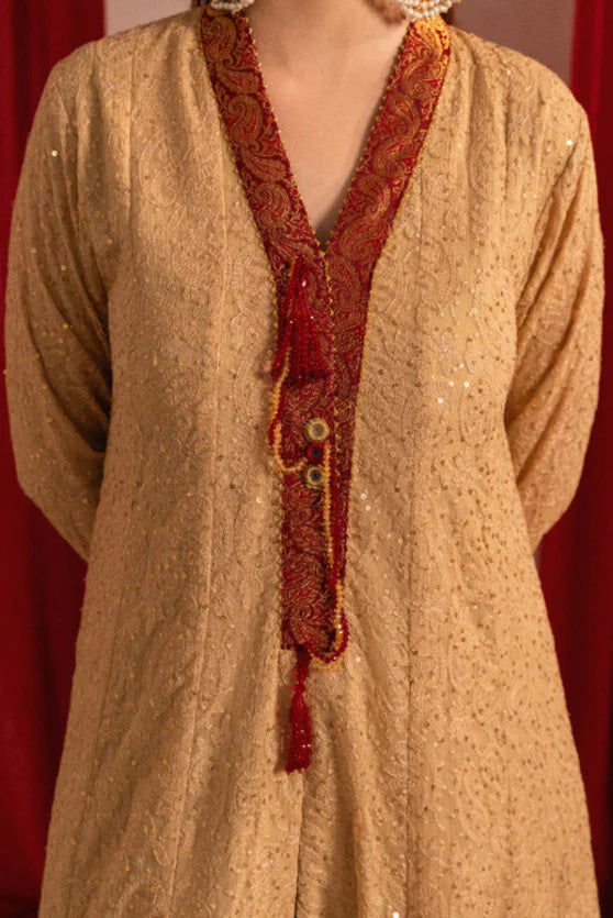 Zaaviay Ruby Charm Chikankari Suit Pret 3 Piece Festive Collection