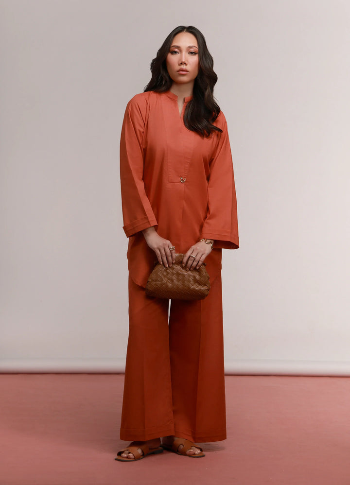 House of Meem RTW Solids Linen 2 Piece Suit Clay Casual Collection