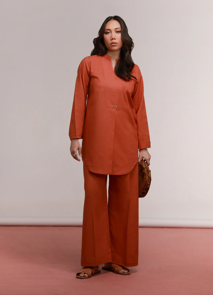 House of Meem RTW Solids Linen 2 Piece Suit Clay Casual Collection