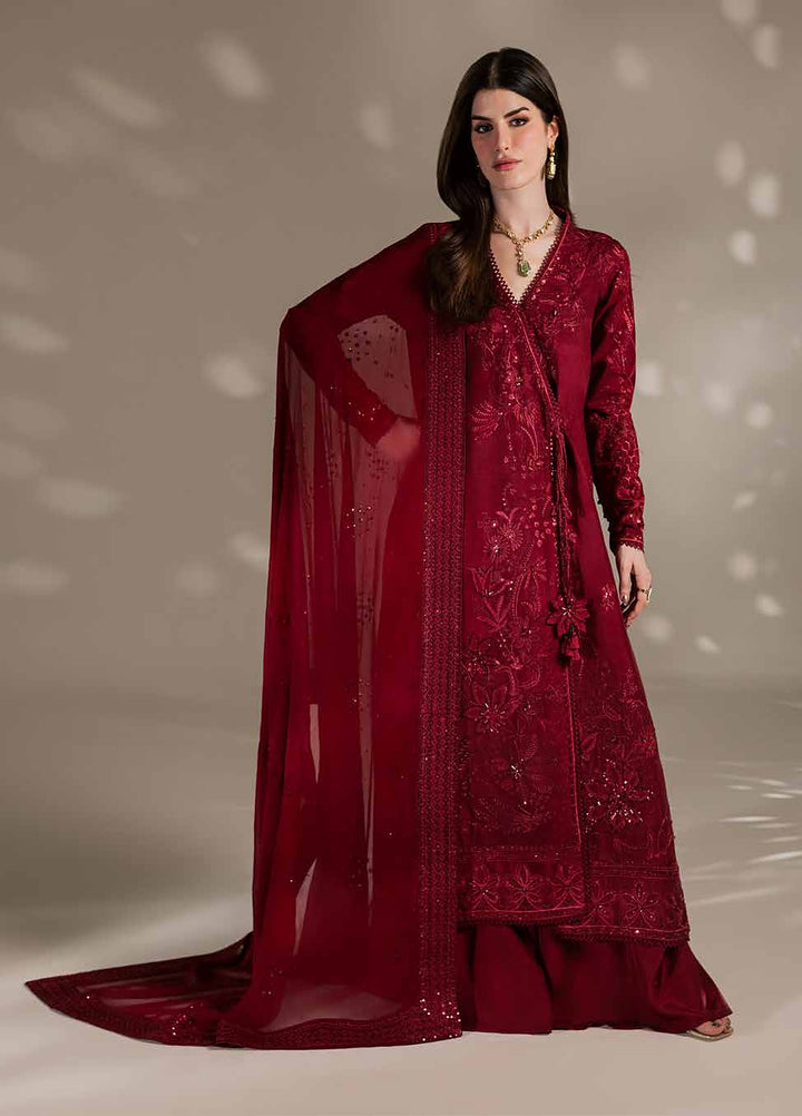 The Silk by Nureh Unstitched Embroidered Premium Silk 3 Piece Suit NU26USF S-32 - Festive Collection