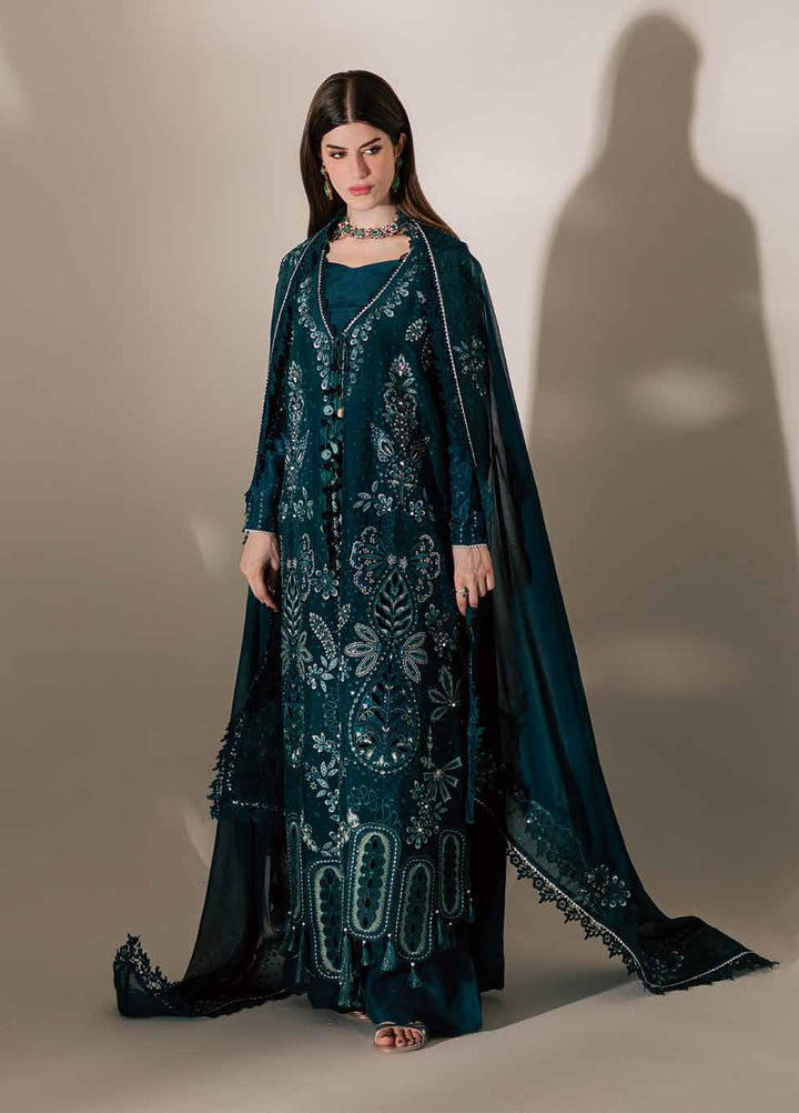 The Silk by Nureh Unstitched Embroidered Premium Silk 3 Piece Suit NU26USF S-33 - Festive Collection