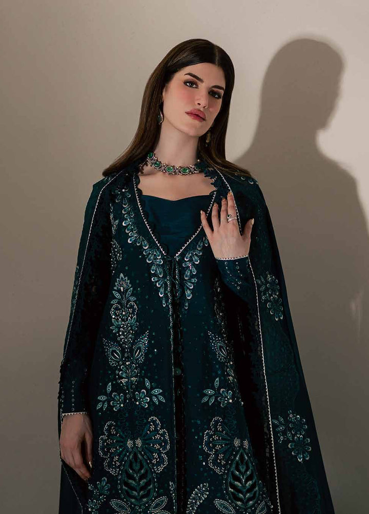 The Silk by Nureh Unstitched Embroidered Premium Silk 3 Piece Suit NU26USF S-33 - Festive Collection