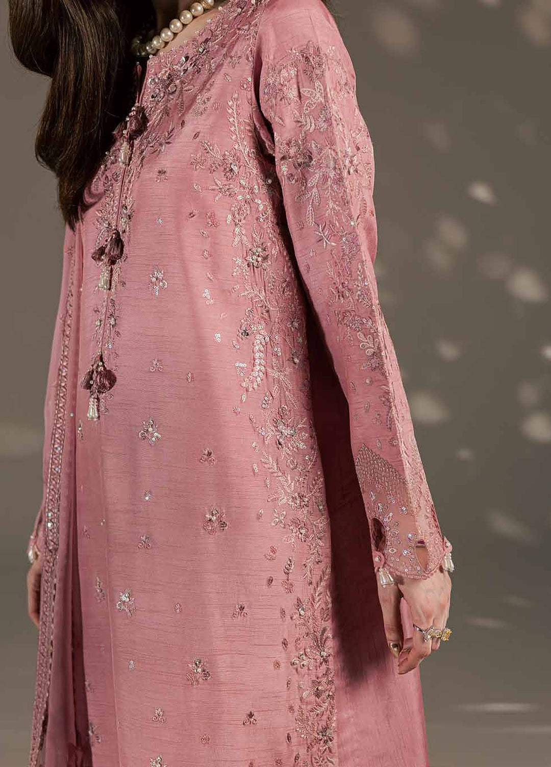The Silk by Nureh Unstitched Embroidered Premium Silk 3 Piece Suit NU26USF S-35 - Festive Collection