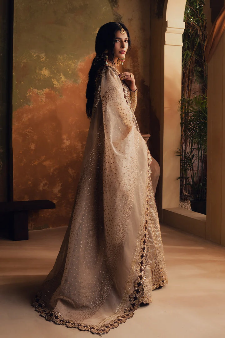 Jahan Ara by Zarposh Unstitched Embroidered Raw Silk 2 Piece Suit ZP26UWJ Parisa - Wedding Collection