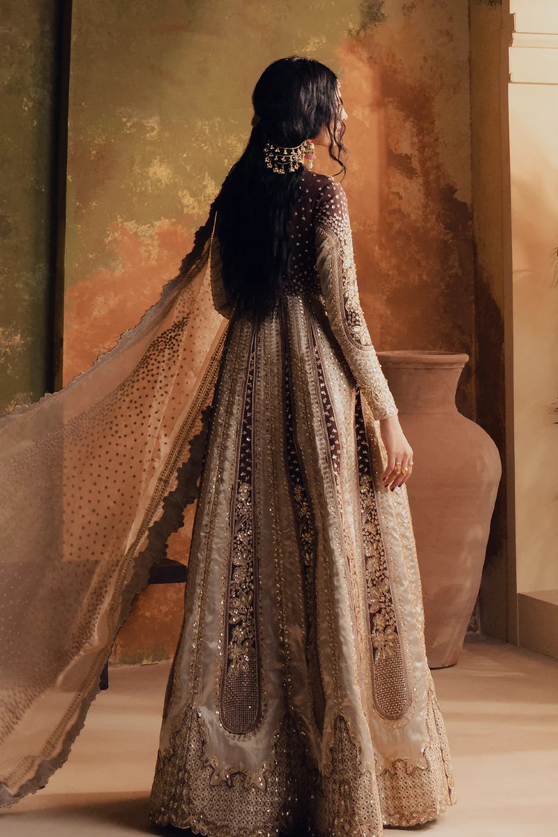 Jahan Ara by Zarposh Unstitched Embroidered Raw Silk 2 Piece Suit ZP26UWJ Parisa - Wedding Collection
