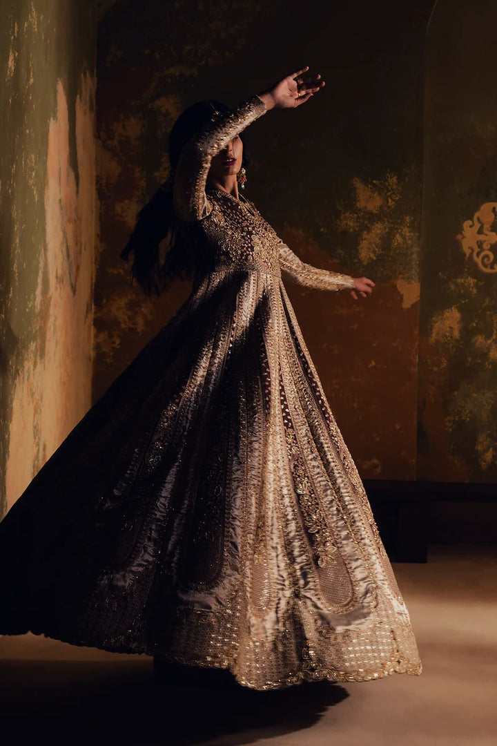 Jahan Ara by Zarposh Unstitched Embroidered Raw Silk 2 Piece Suit ZP26UWJ Parisa - Wedding Collection