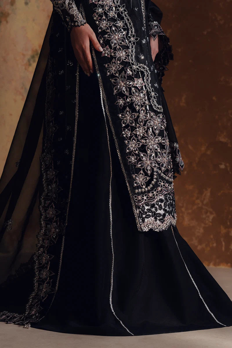 Jahan Ara by Zarposh Unstitched Embroidered Organza 3 Piece Suit ZP26UWJ NAYAB - Wedding Collection