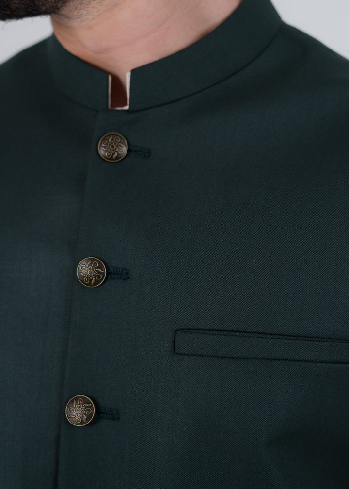 Rangrez by Buraq Mens Waistcoat RTW Solids Suiting 1 Piece BRQ 192 Casual Collection