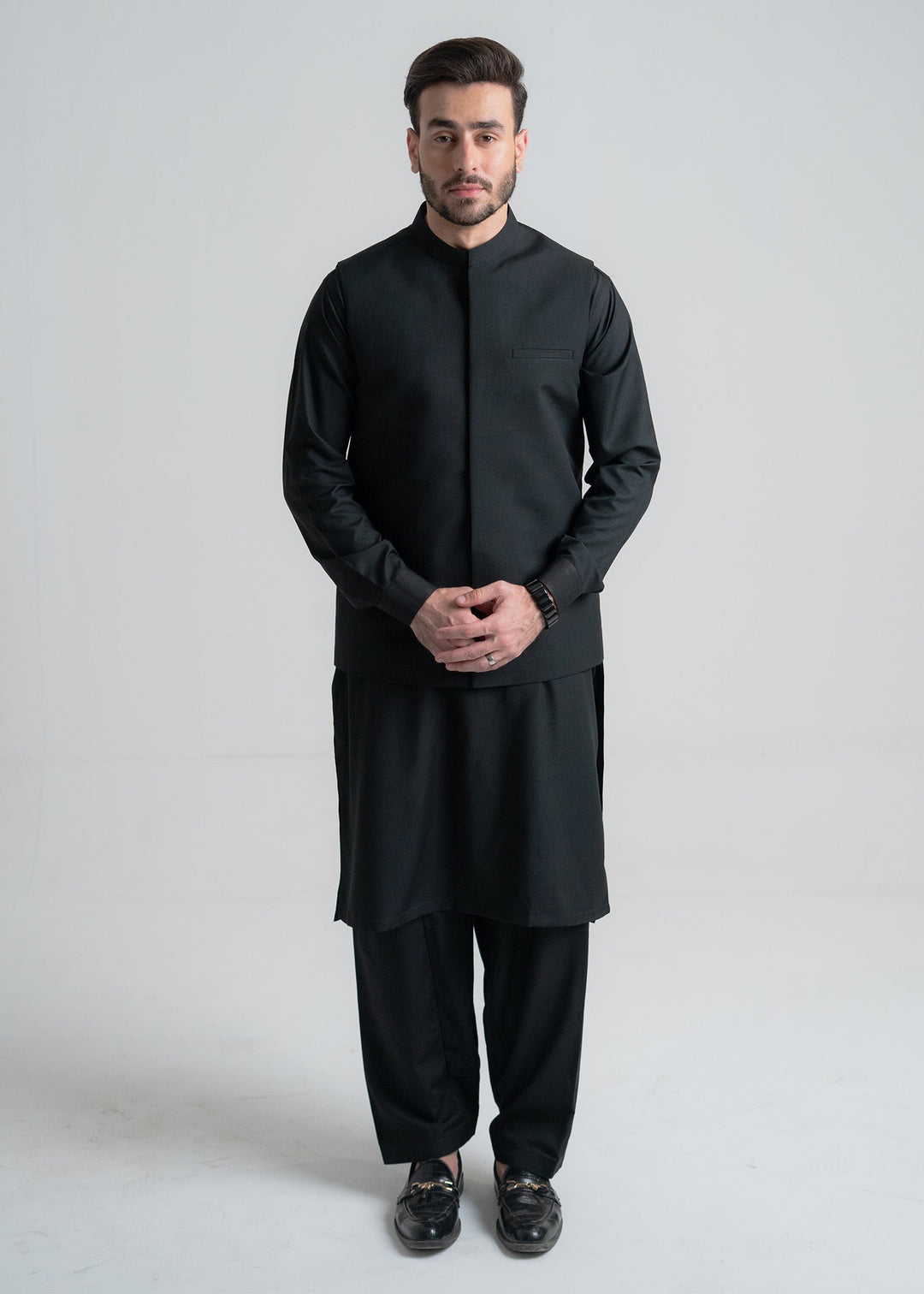 Abro by Buraq Mens RTW Solids Wash N Wear 3 Piece Suit Gulbahar Casual Collection