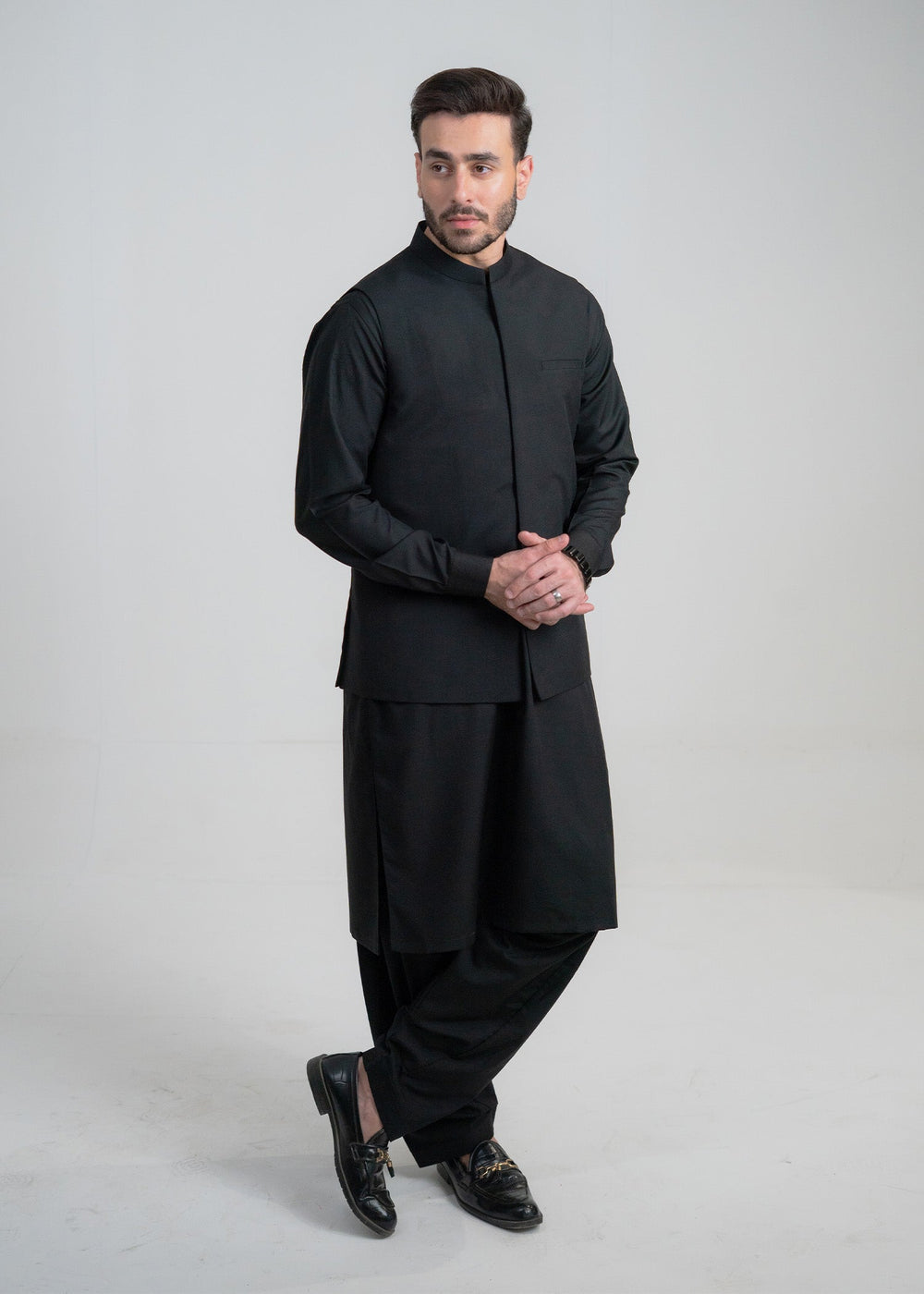 Abro by Buraq Mens RTW Solids Wash N Wear 3 Piece Suit Gulbahar Casual Collection