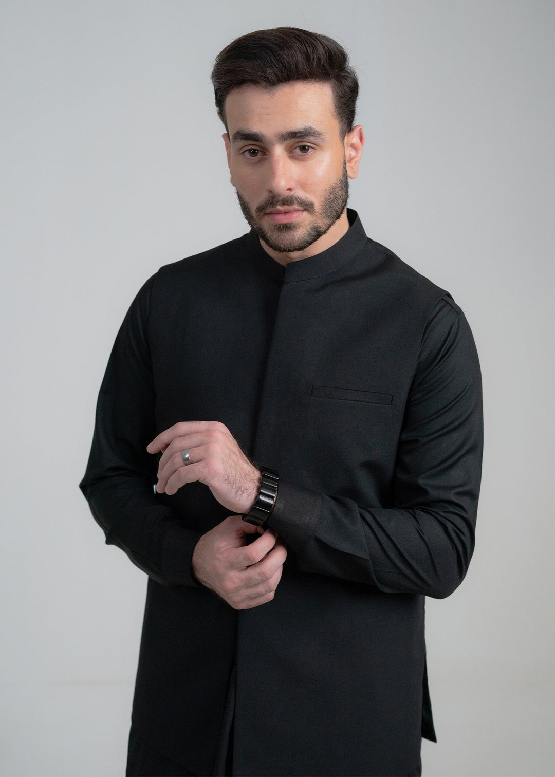 Abro by Buraq Mens RTW Solids Wash N Wear 3 Piece Suit Gulbahar Casual Collection