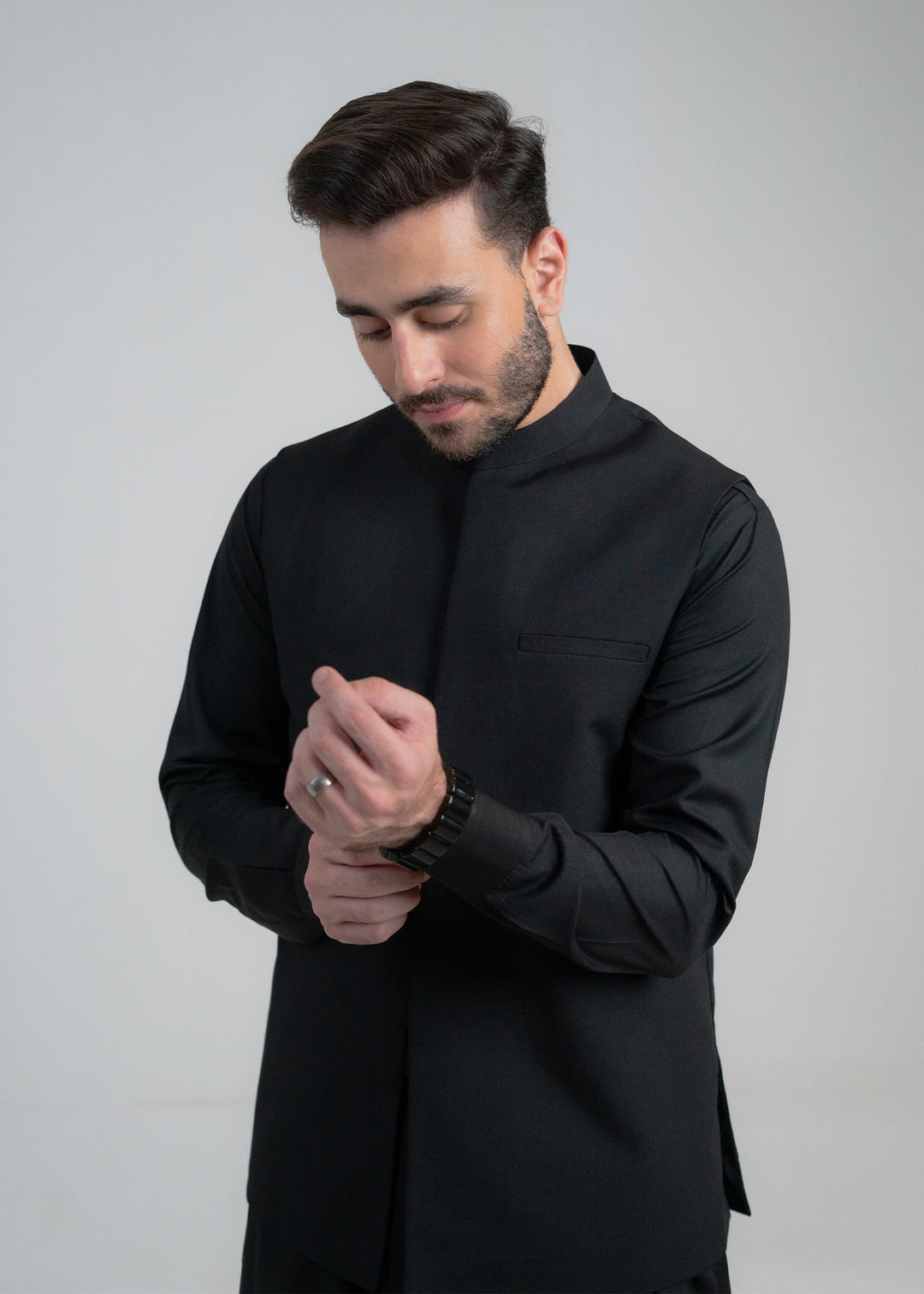 Abro by Buraq Mens RTW Solids Wash N Wear 3 Piece Suit Gulbahar Casual Collection