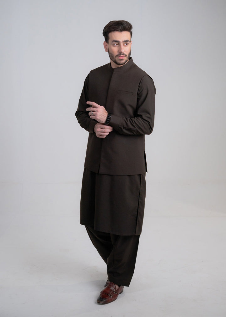 Abro by Buraq Mens RTW Solids Wash N Wear 3 Piece Suit Rangrez Casual Collection