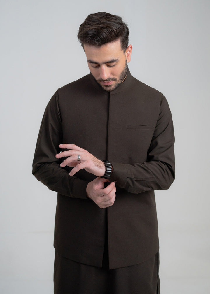 Abro by Buraq Mens RTW Solids Wash N Wear 3 Piece Suit Rangrez Casual Collection