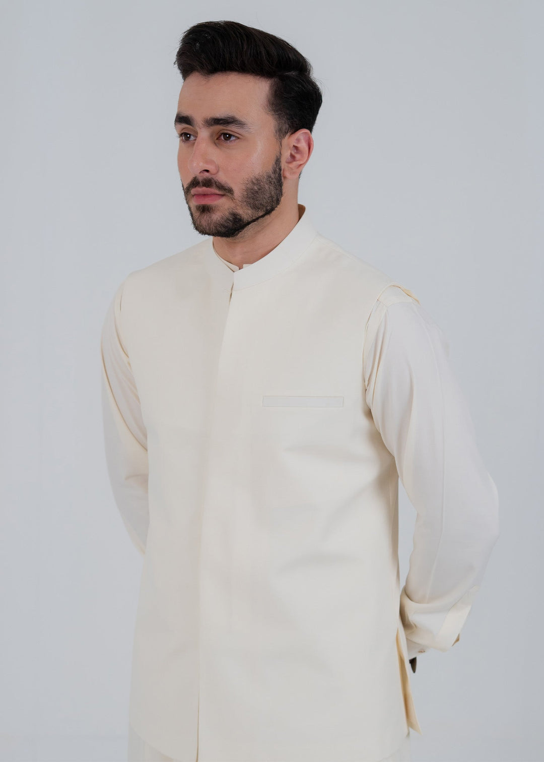 Abro by Buraq Mens RTW Solids Wash N Wear 3 Piece Suit Husn Casual Collection