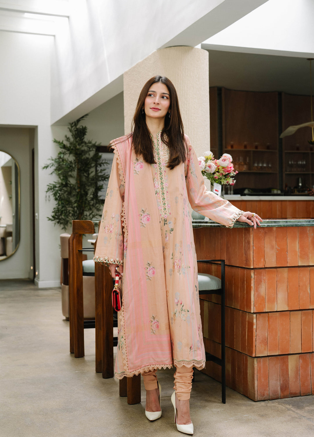 Sable Vogue Women Unstitched Printed Zari jacquard 3 Piece Suit SCUS-02-26 Mehr - Casual Collection