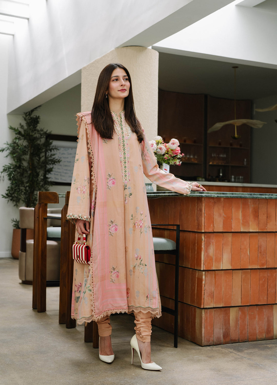 Sable Vogue Women Unstitched Printed Zari jacquard 3 Piece Suit SCUS-02-26 Mehr - Casual Collection